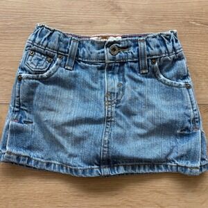 Levi Strauss Signature Girls‎ Denim Mini Skirt skort vintage Cotton Size XS 4/5